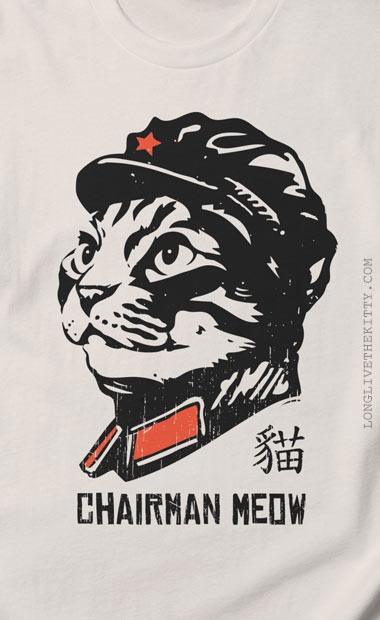 chairman meow light tshirt